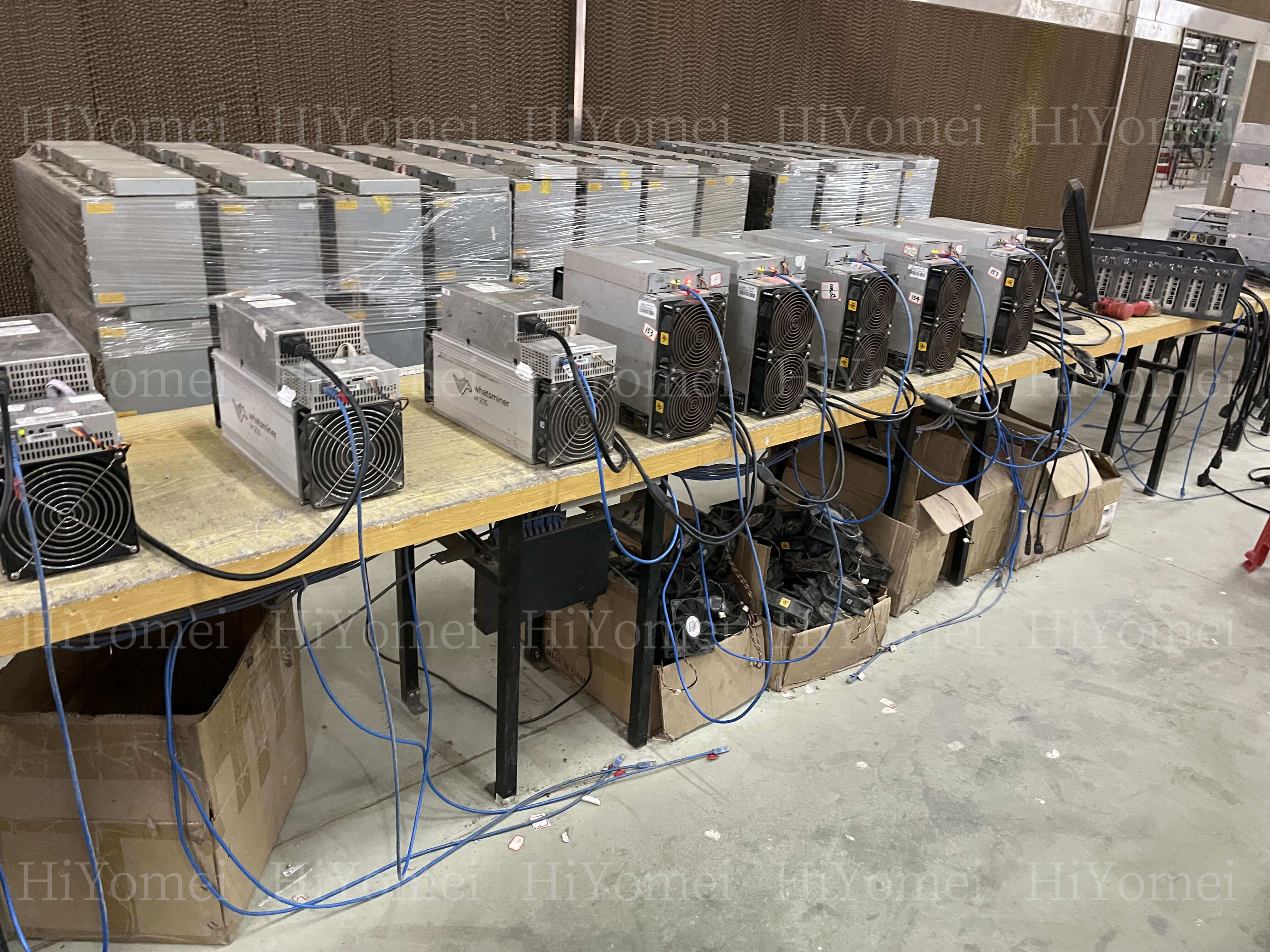 Engineers are debugging, waiting for packaged second-hand Whatsminer and Antminer