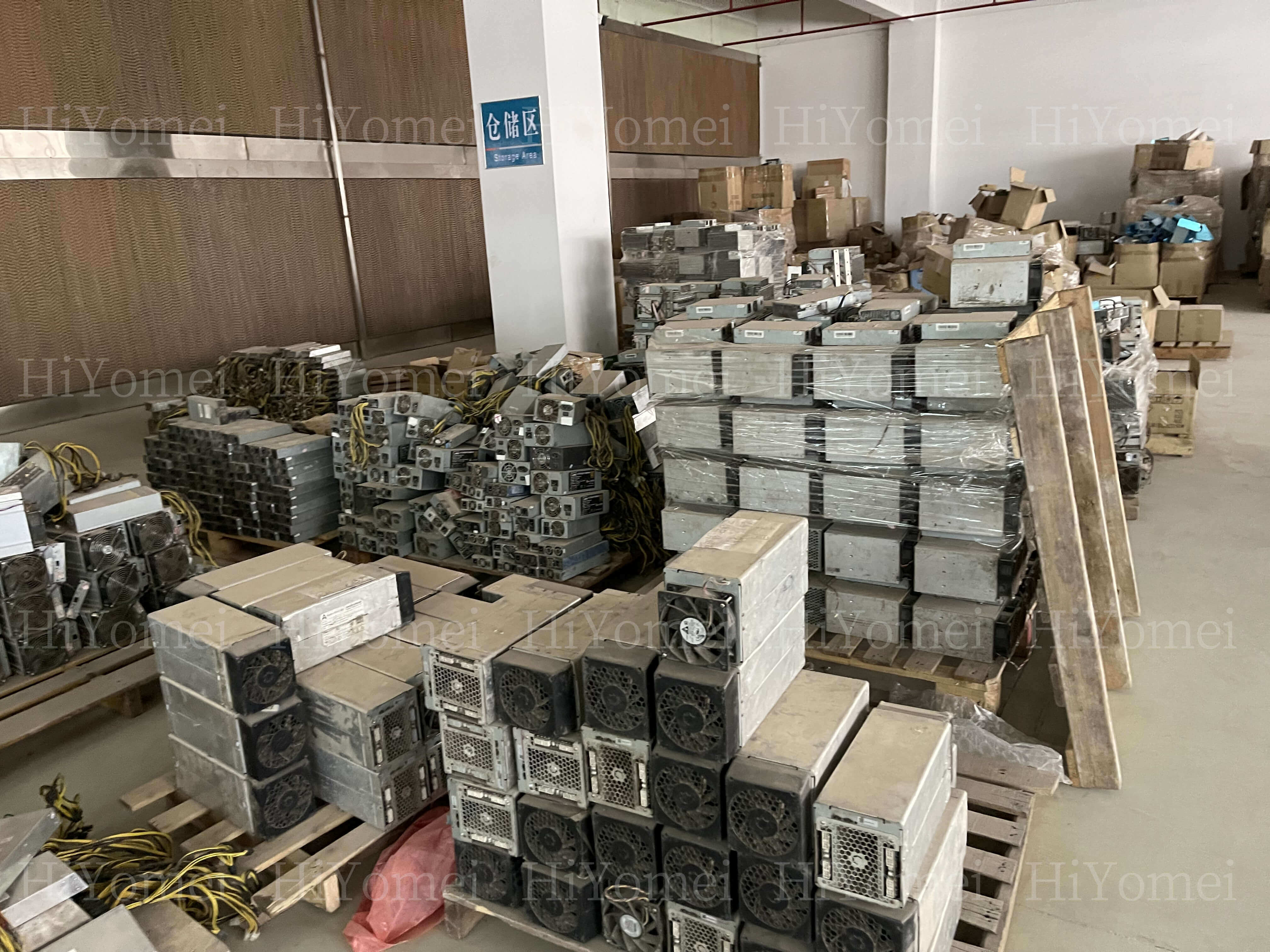 Miner warehousing area