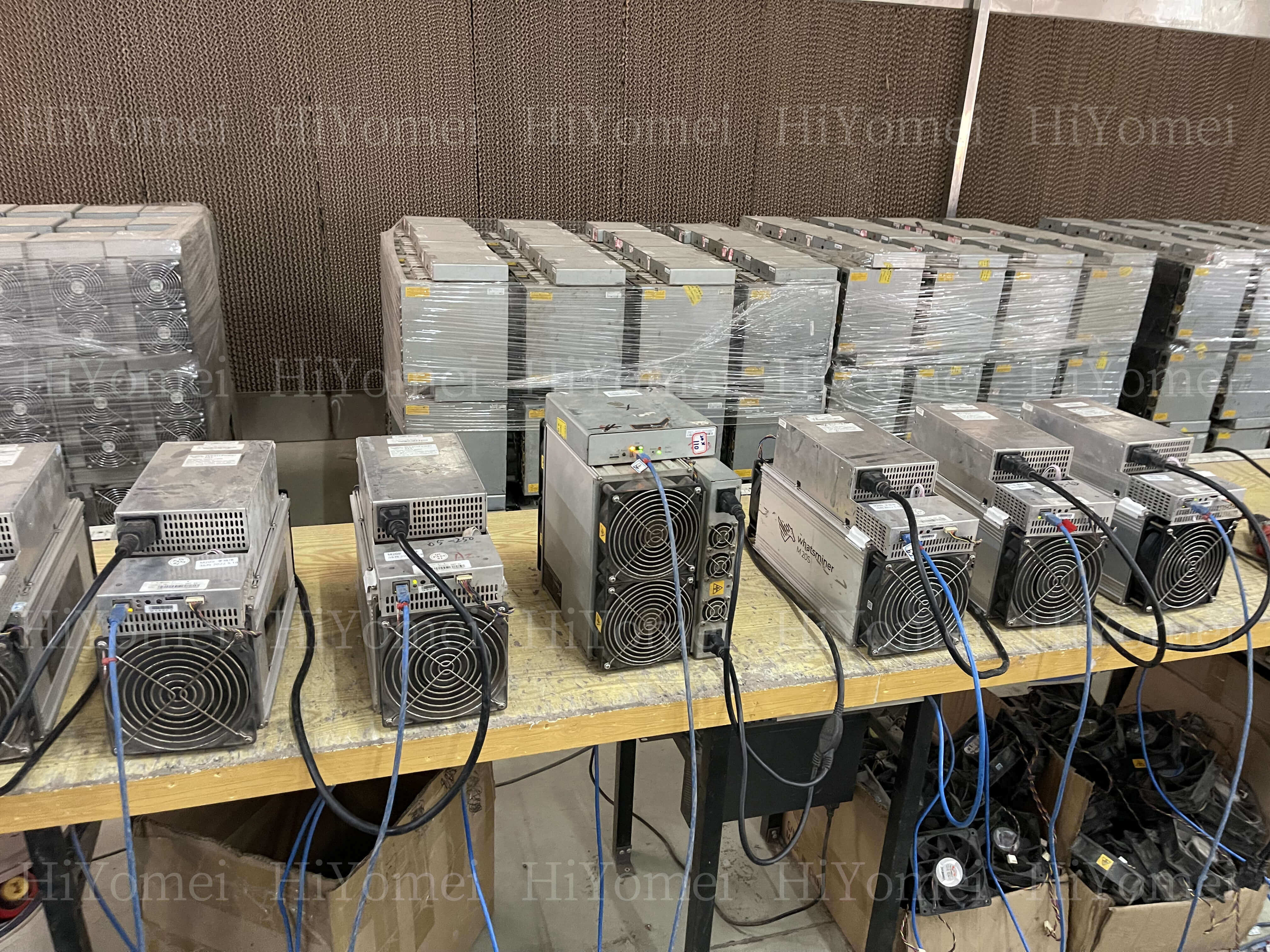 Engineers are debugging, waiting for packaged second-hand Whatsminer and Antminer