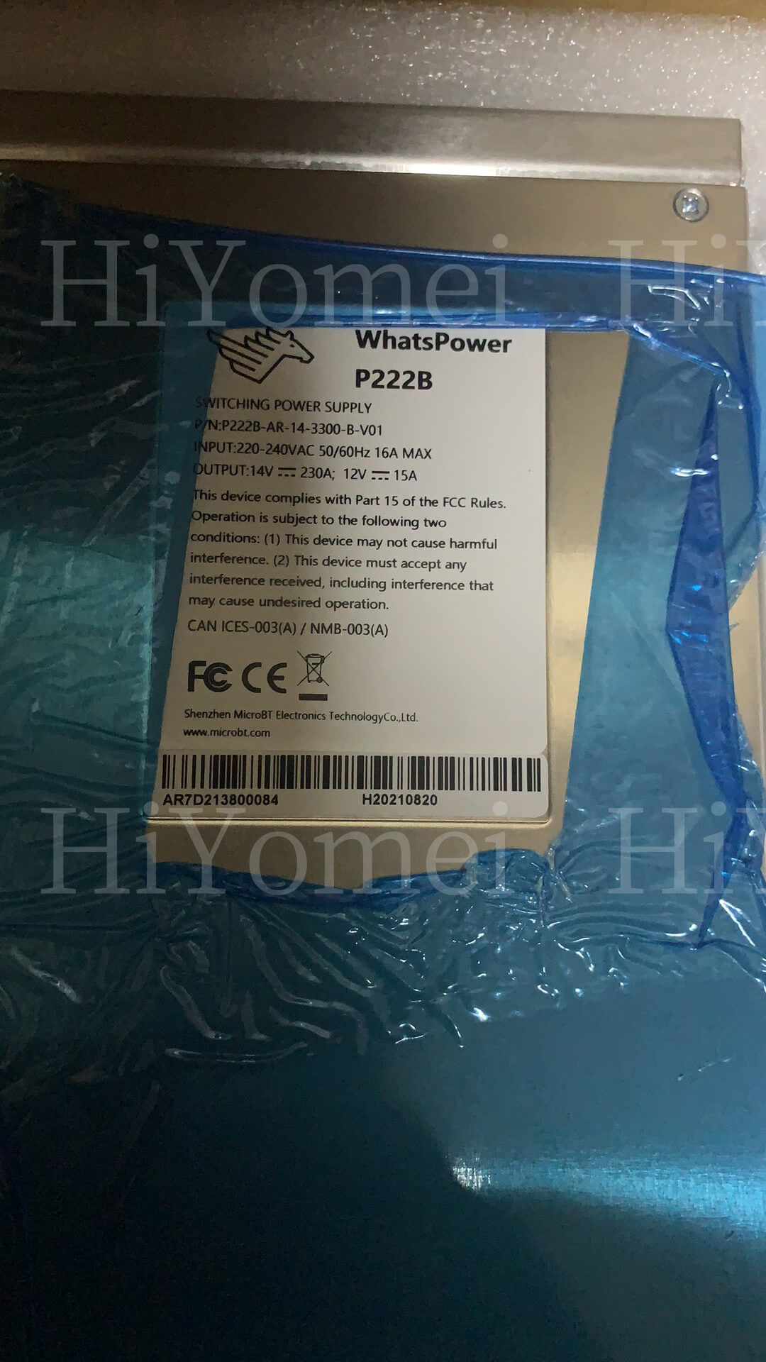 Whatsminer scarce P222B Power supply