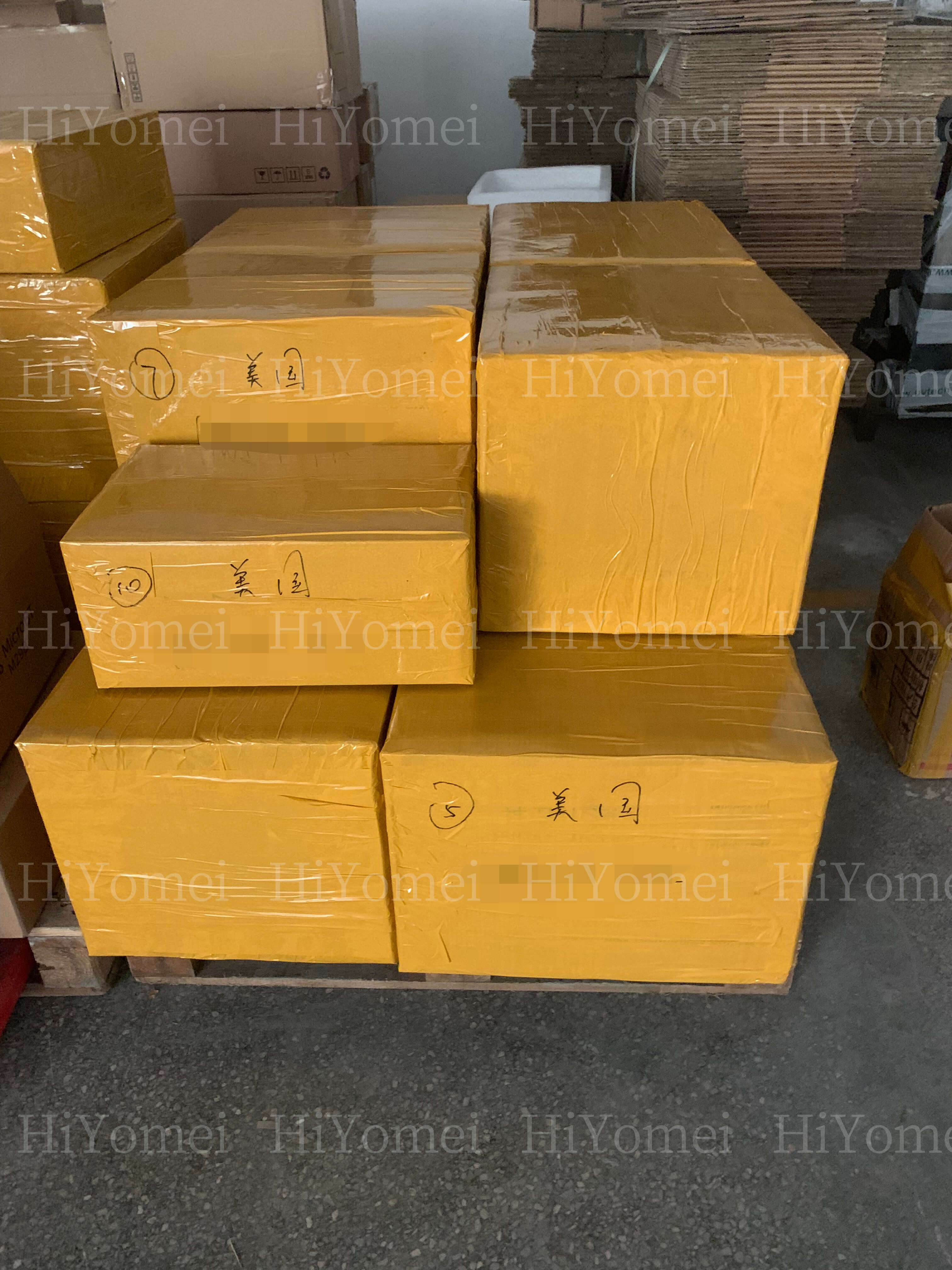 Packed and ready to be shipped overseas