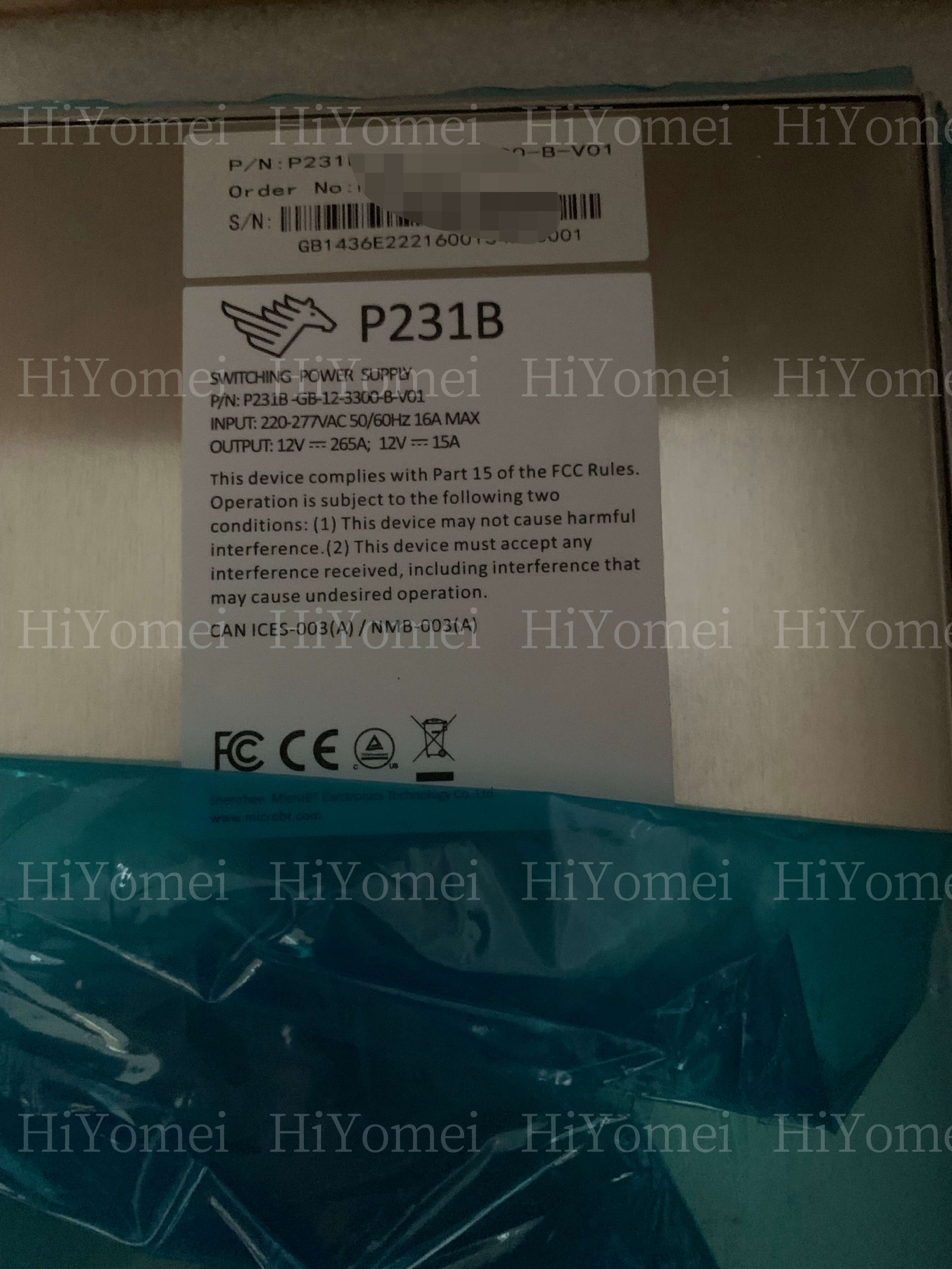 Whatsminer P231B