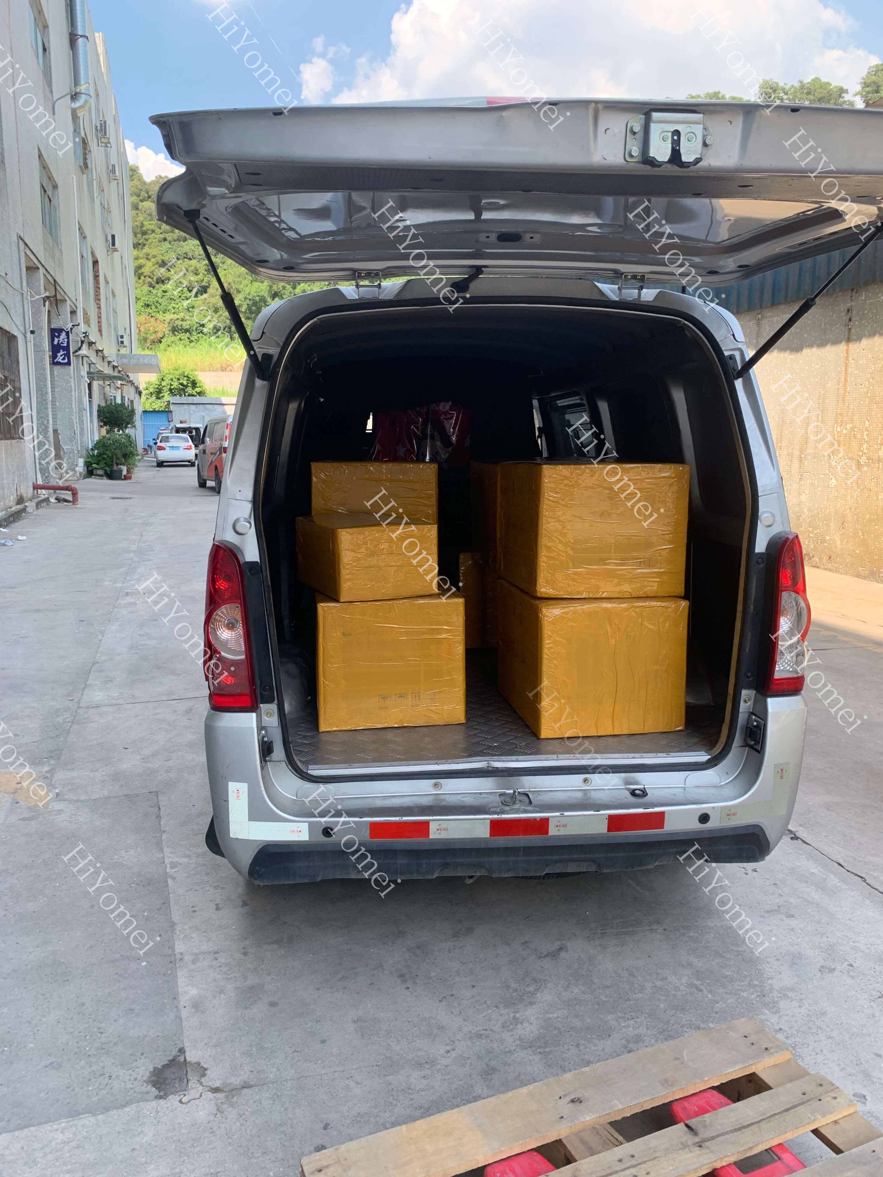 Loaded and ready to be shipped to the port