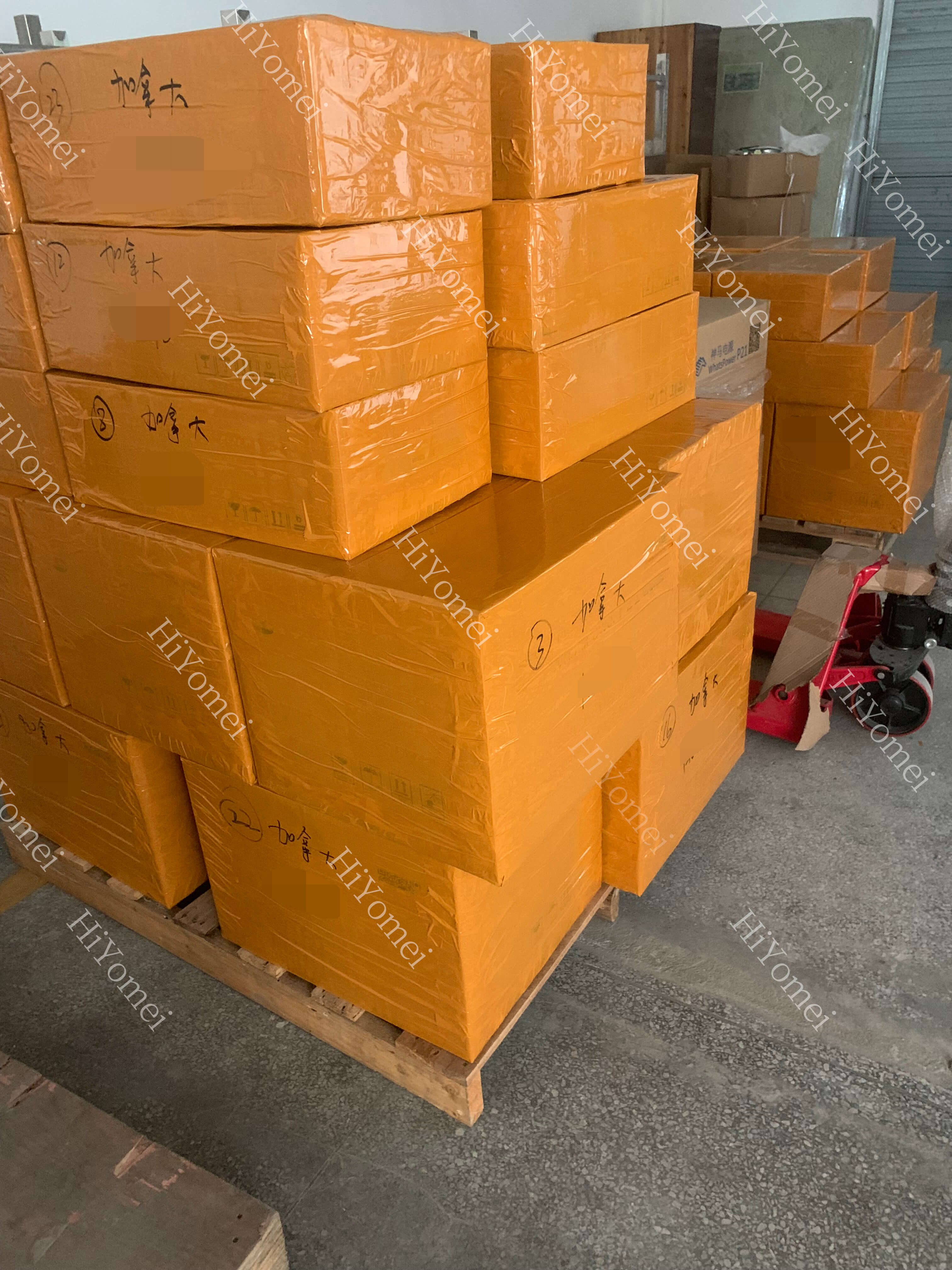Write down the customer shipping mark information