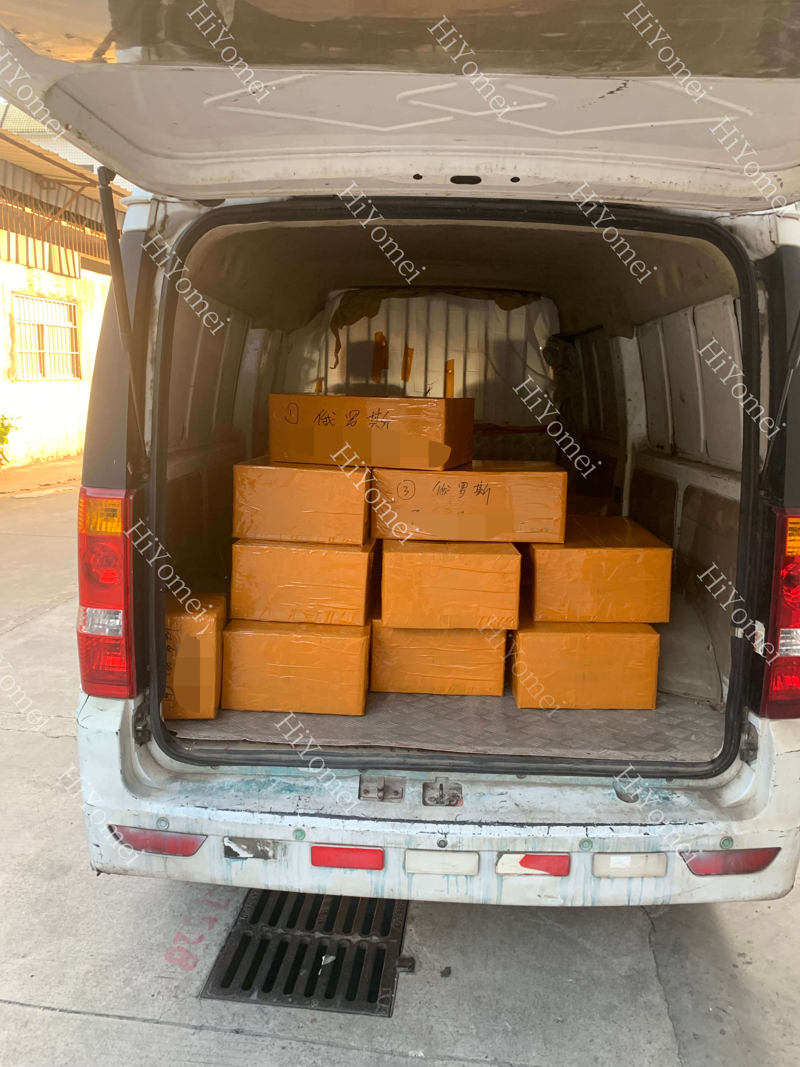 Packed and ready to be sent to the port