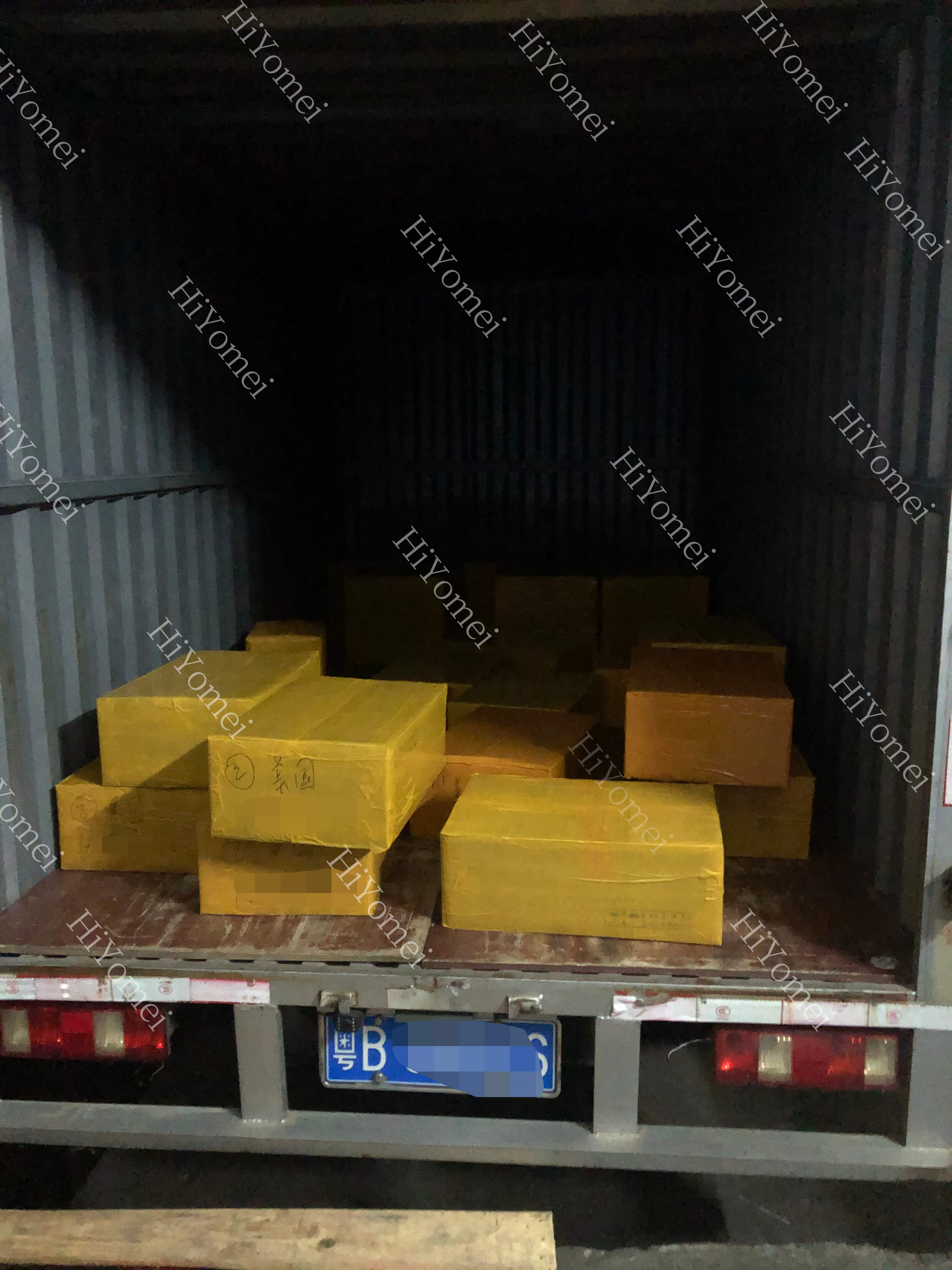 The car is ready to be sent to the customs port