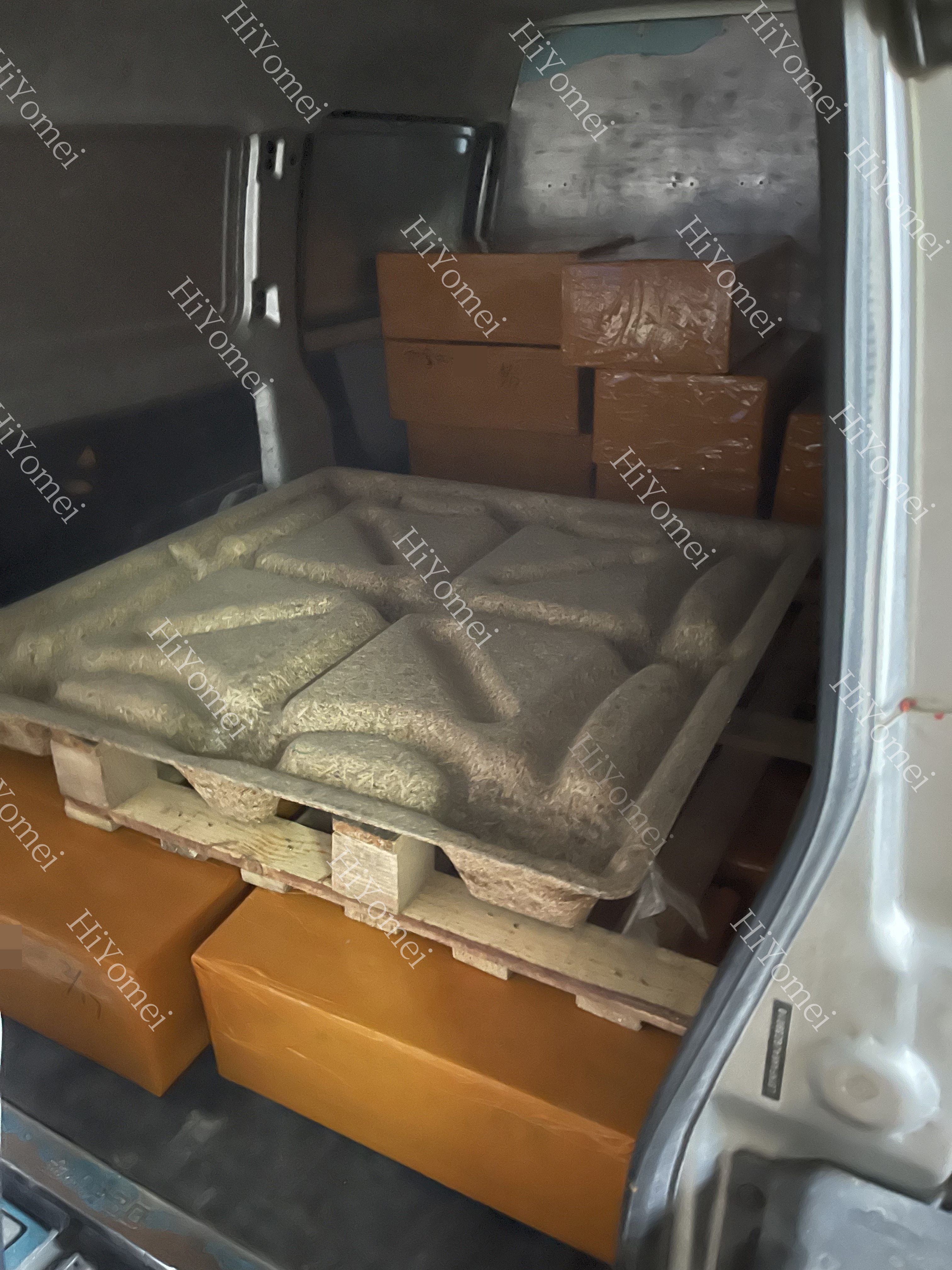 Loaded and ready to be transported to the port