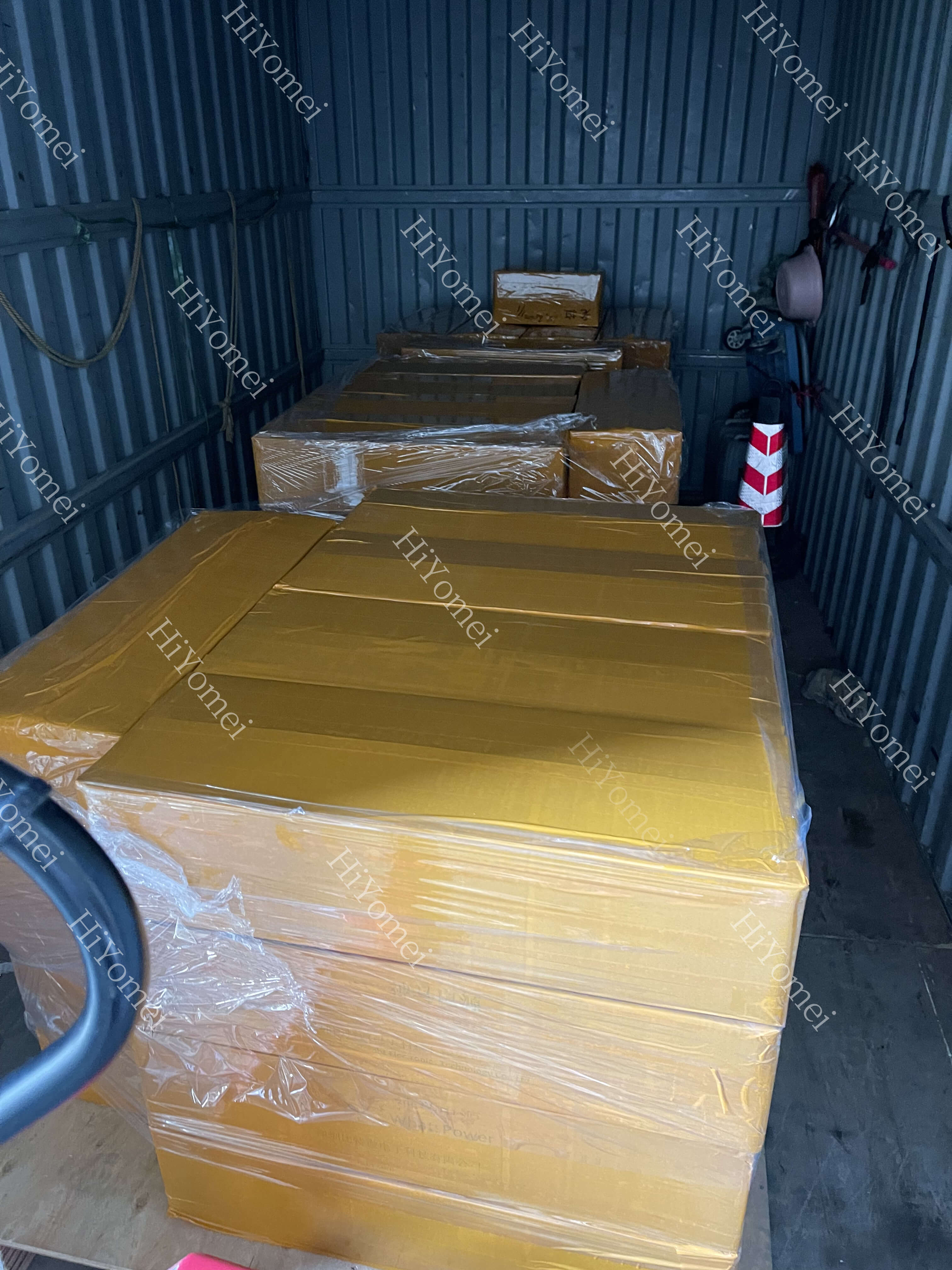 Goods loaded and transported to the port