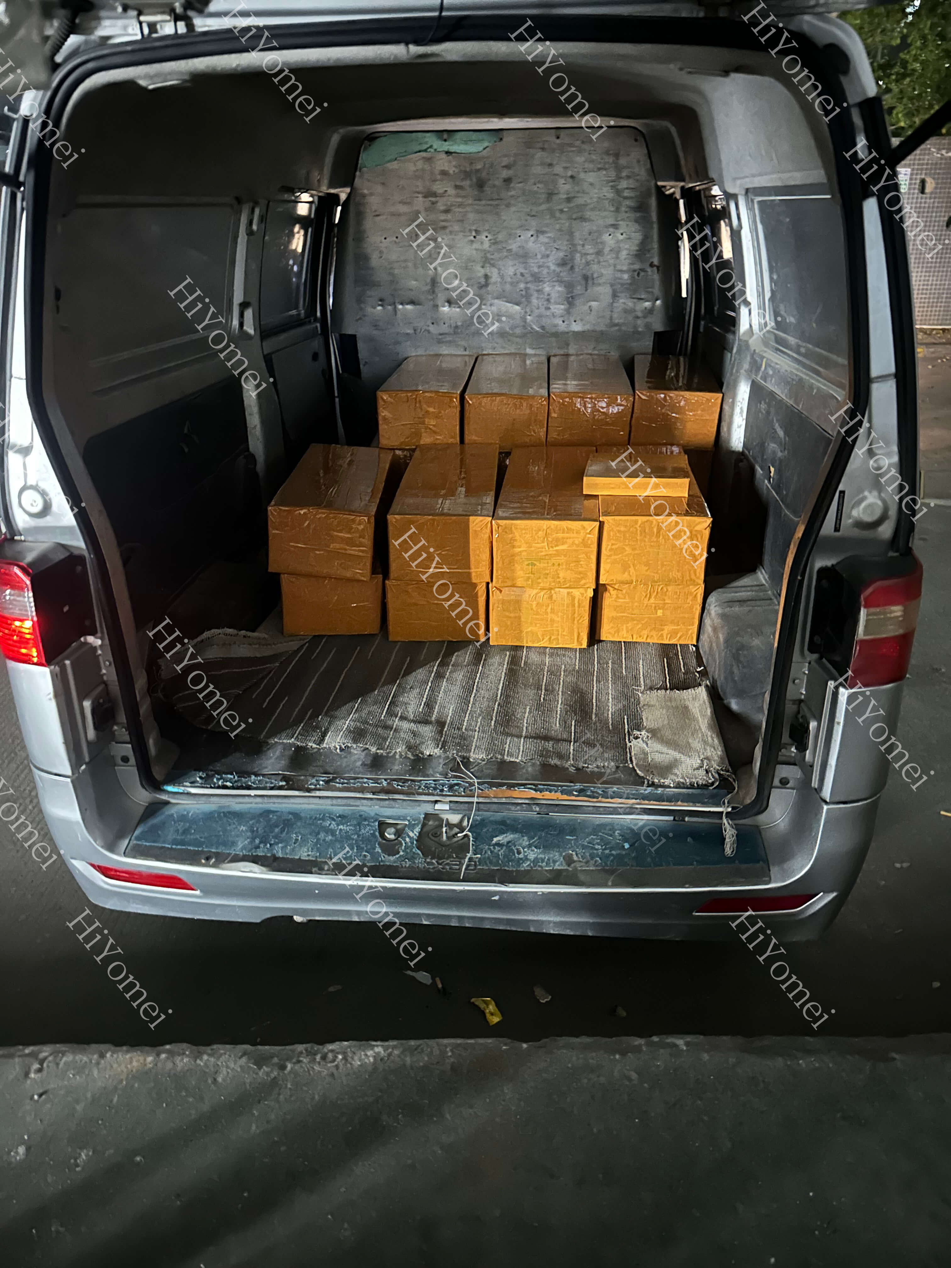 All goods are packed and sorted, ready for shipment to the international port