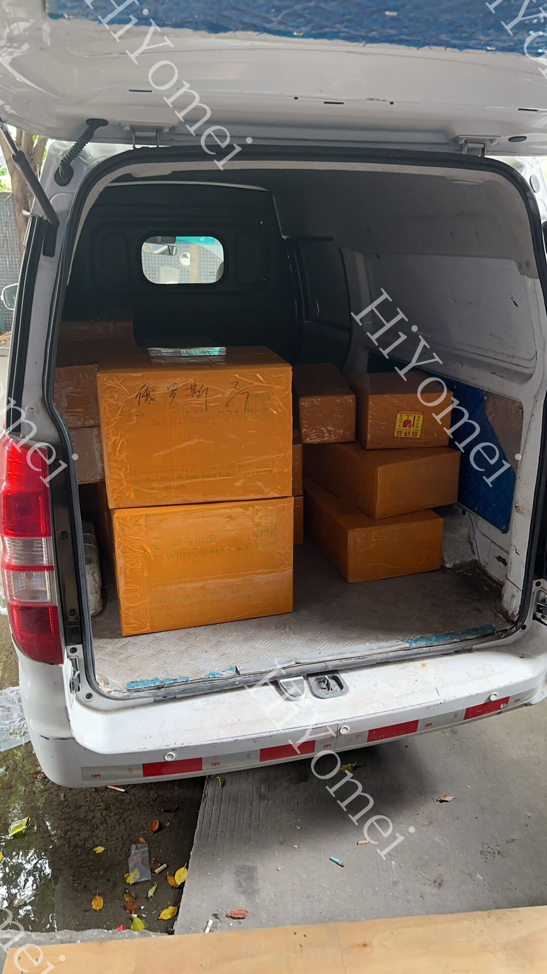 Goods are loaded and ready to be shipped to the port for export