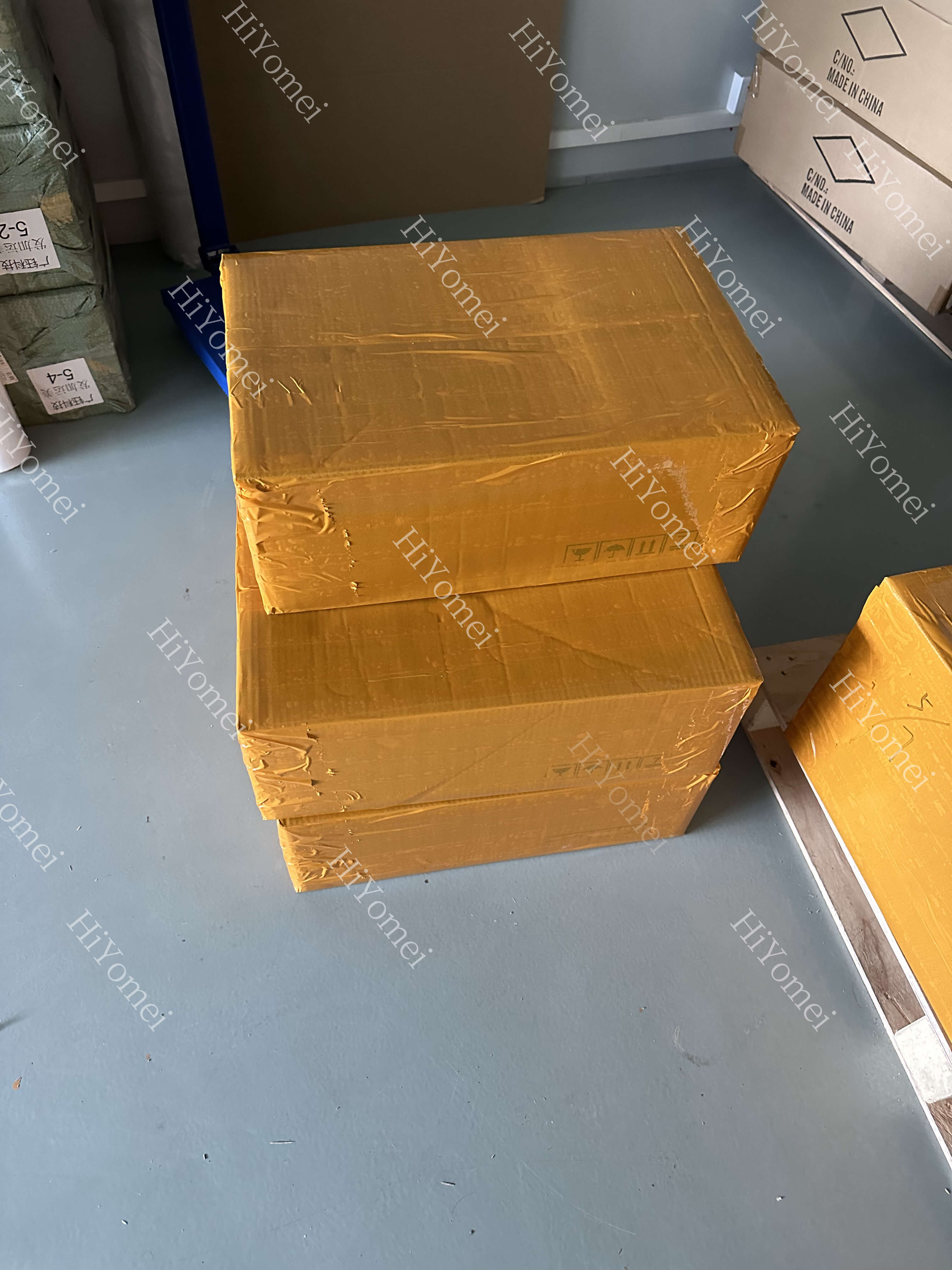 Goods are packed