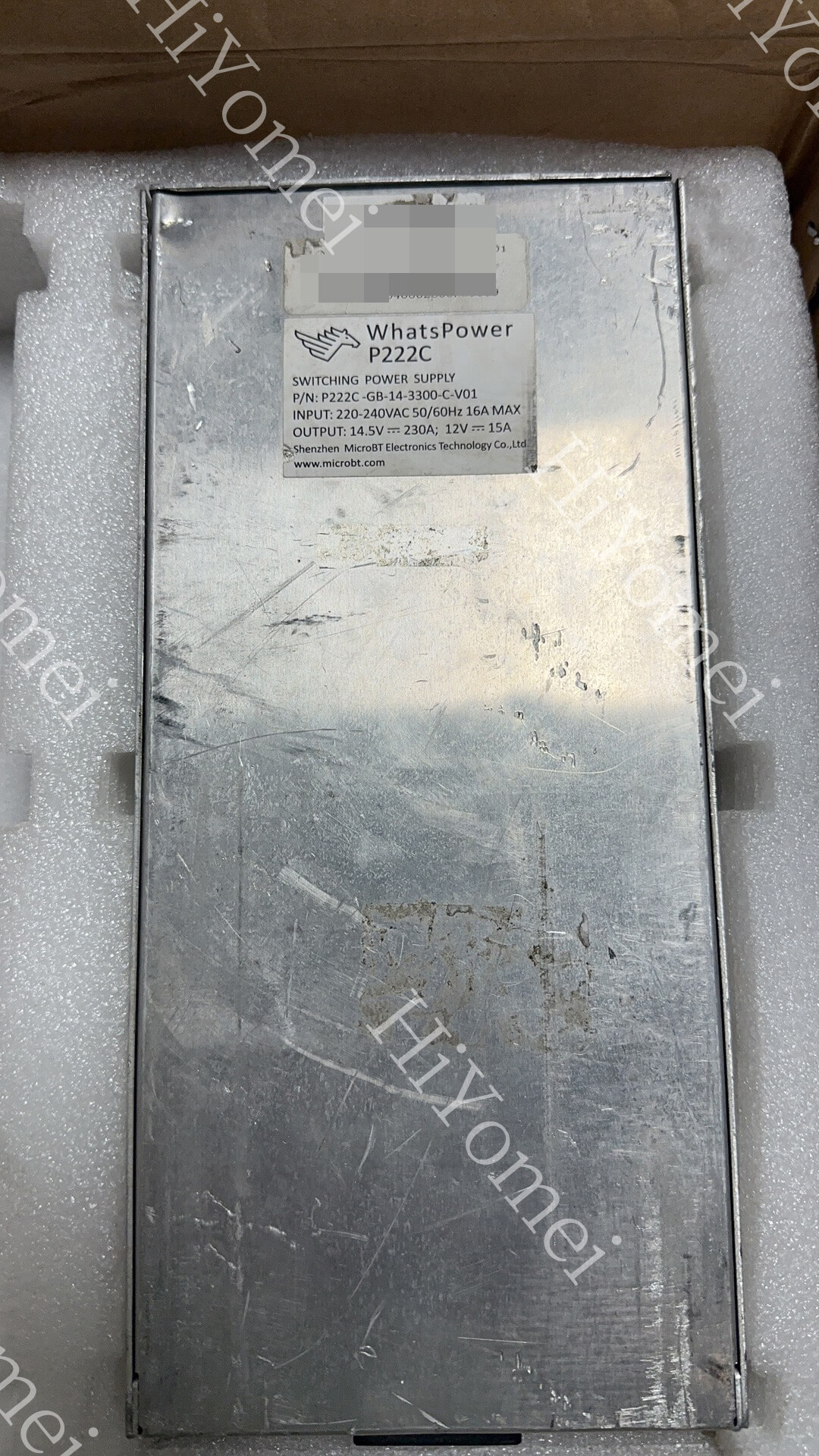 MicroBT WhatsMiner P222C Power supply